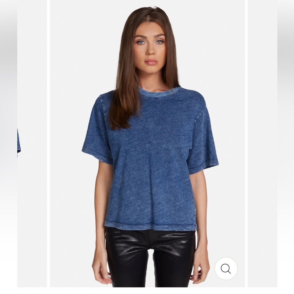 Michael Lauren Denim Blue Tee